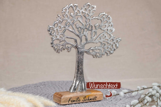 Einzugsgeschenk Lebensbaum mit Deiner Wunschgravur personalisiert