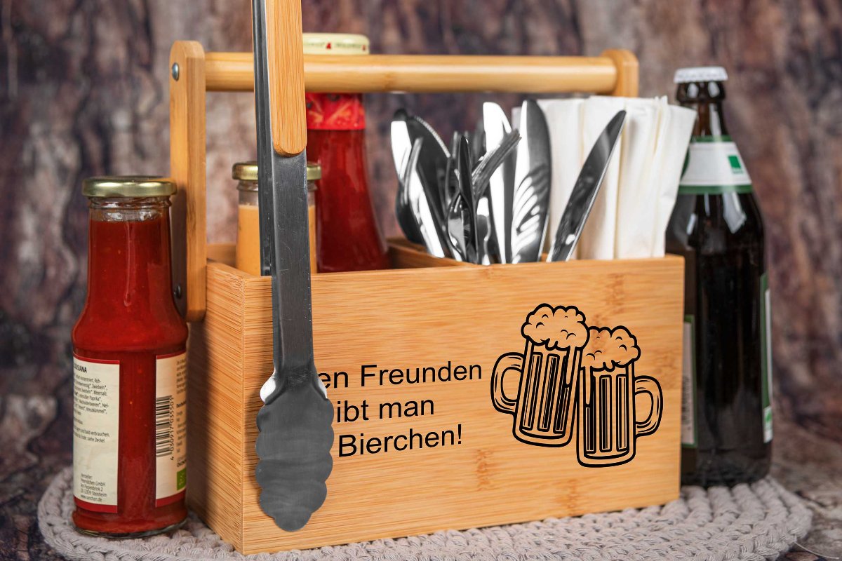 Grillbutler personalisiert aus Bambus