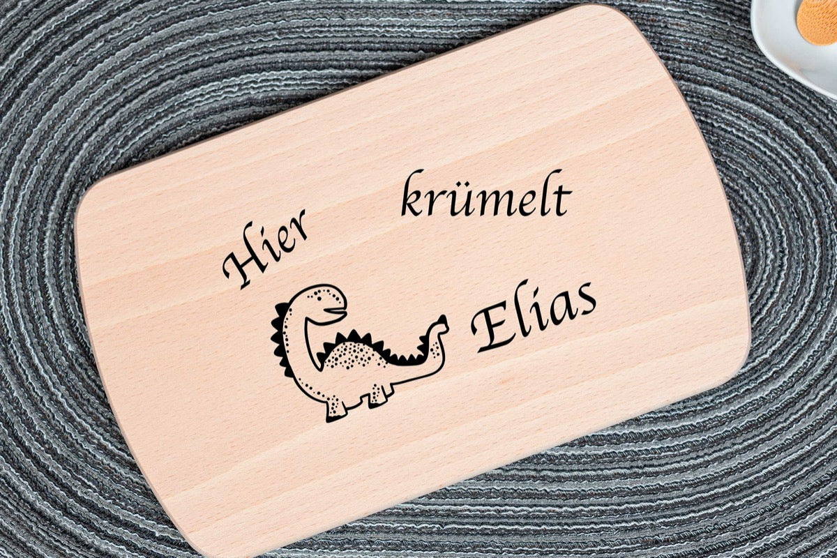 Personalisiertes Frühstücksbrett für Kinder