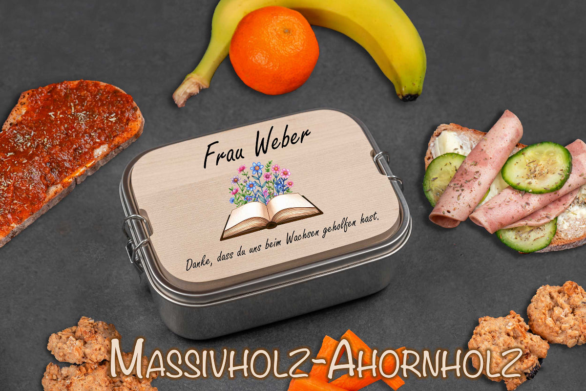 Brotdose personalisiert mit Namen - Lunchbox, Brotzeitbox