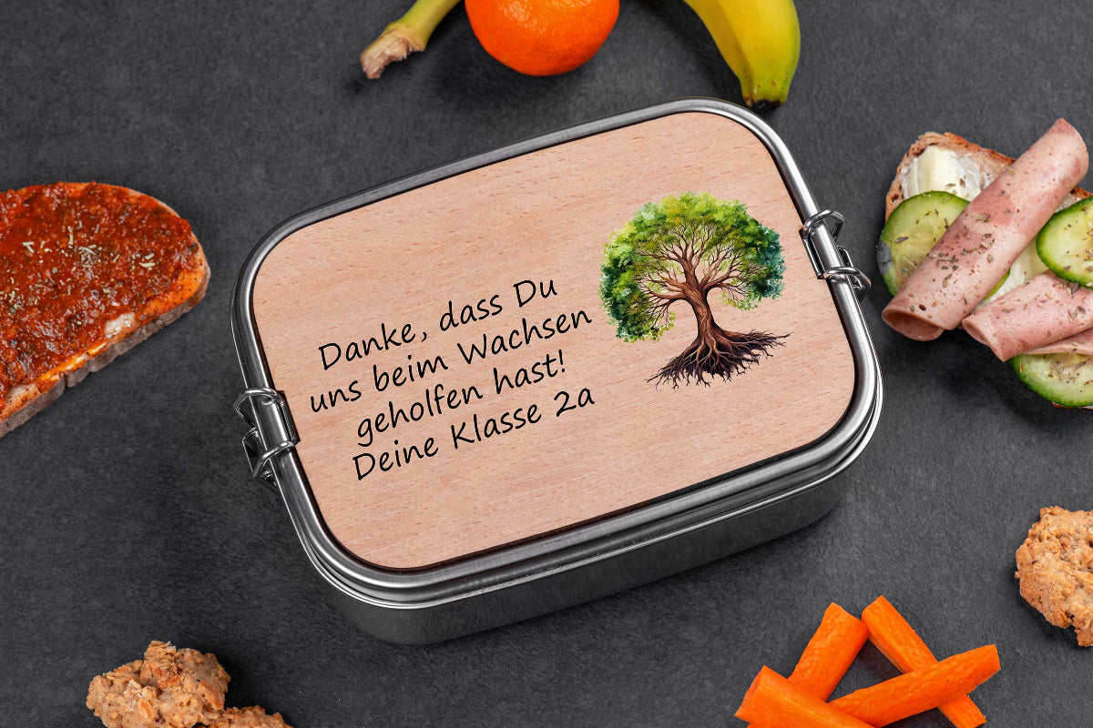 Brotdose personalisiert mit Namen - Lunchbox, Brotzeitbox