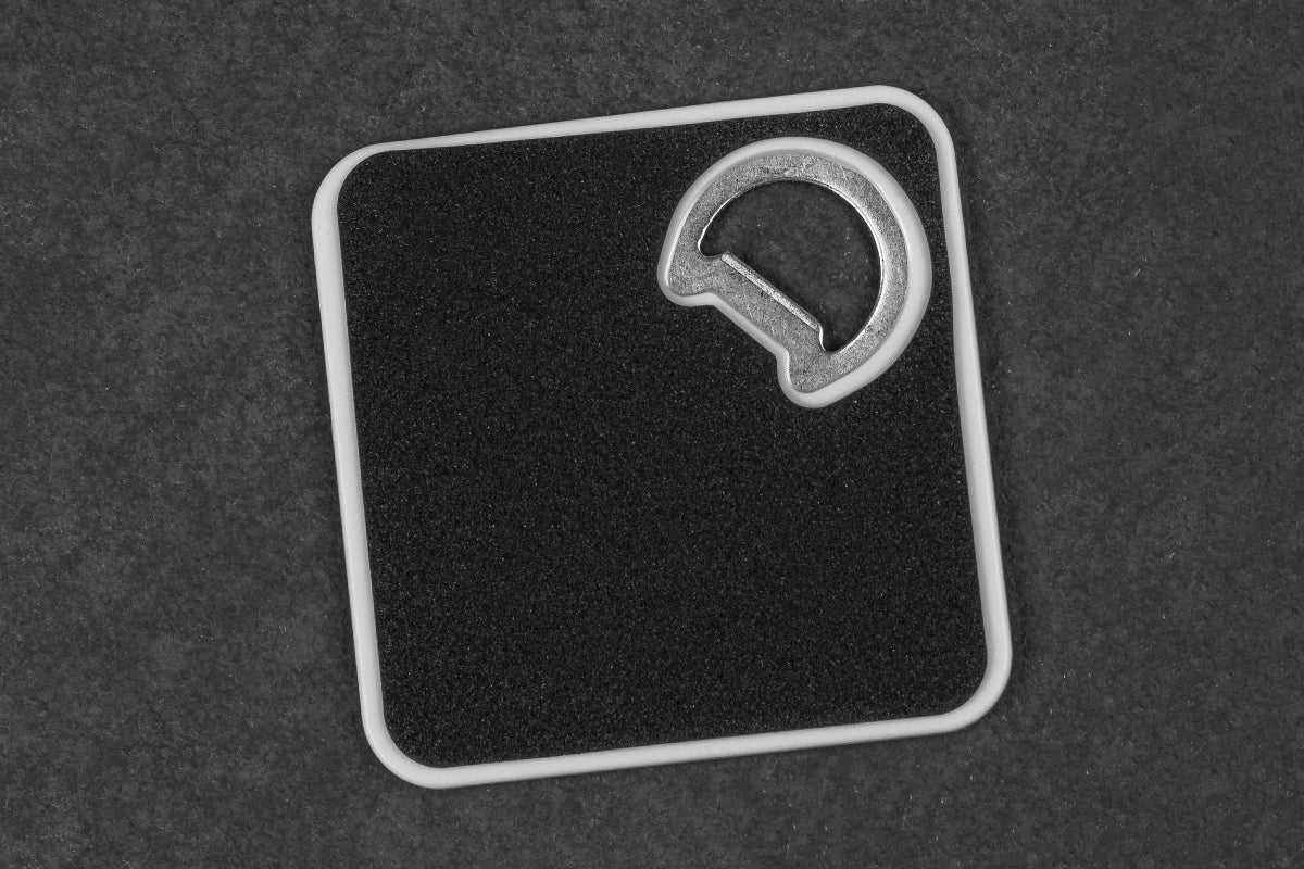 Flaschenöffner und Untersetzer in Einem mit bunten Motiven