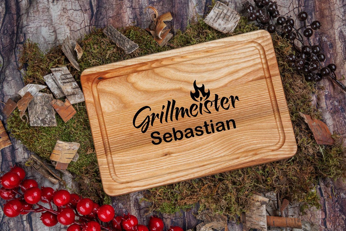 Grillbrett mit Gravur • Barbecue Brett • BBQ Brett