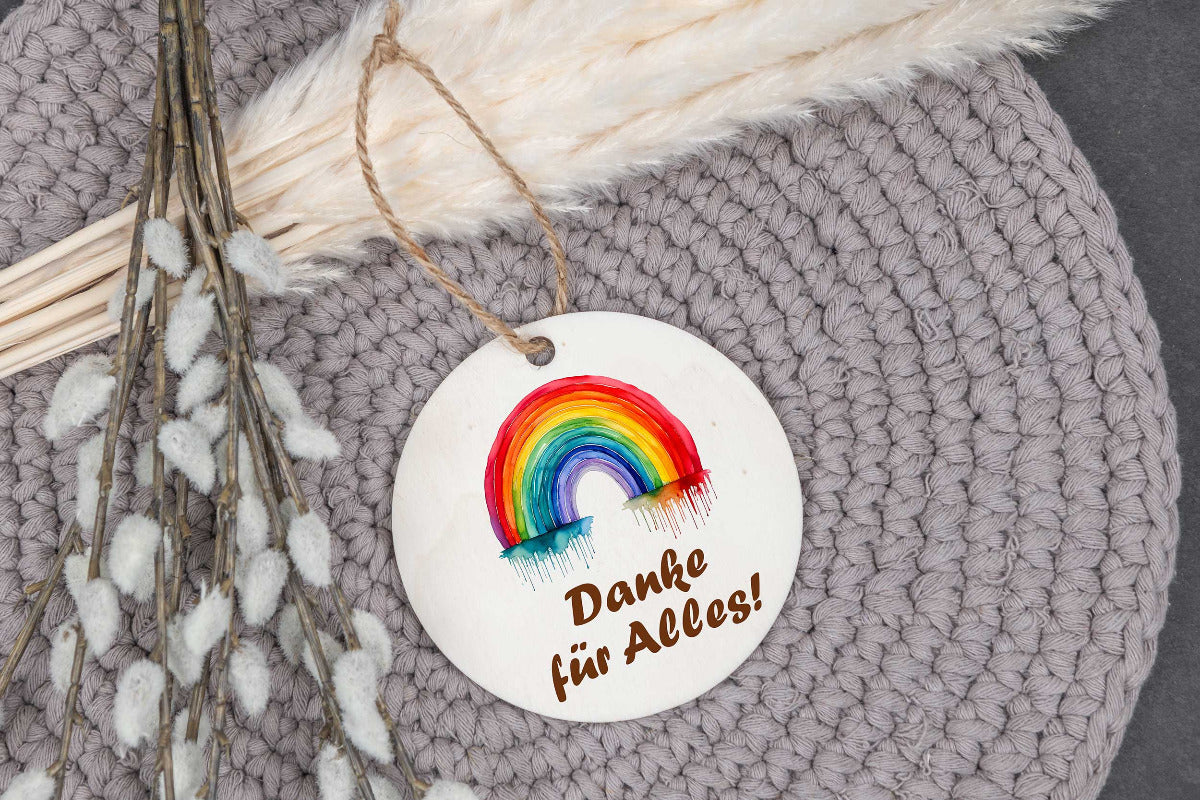 Holz Anhänger personalisiert - Personalisierter Anhänger