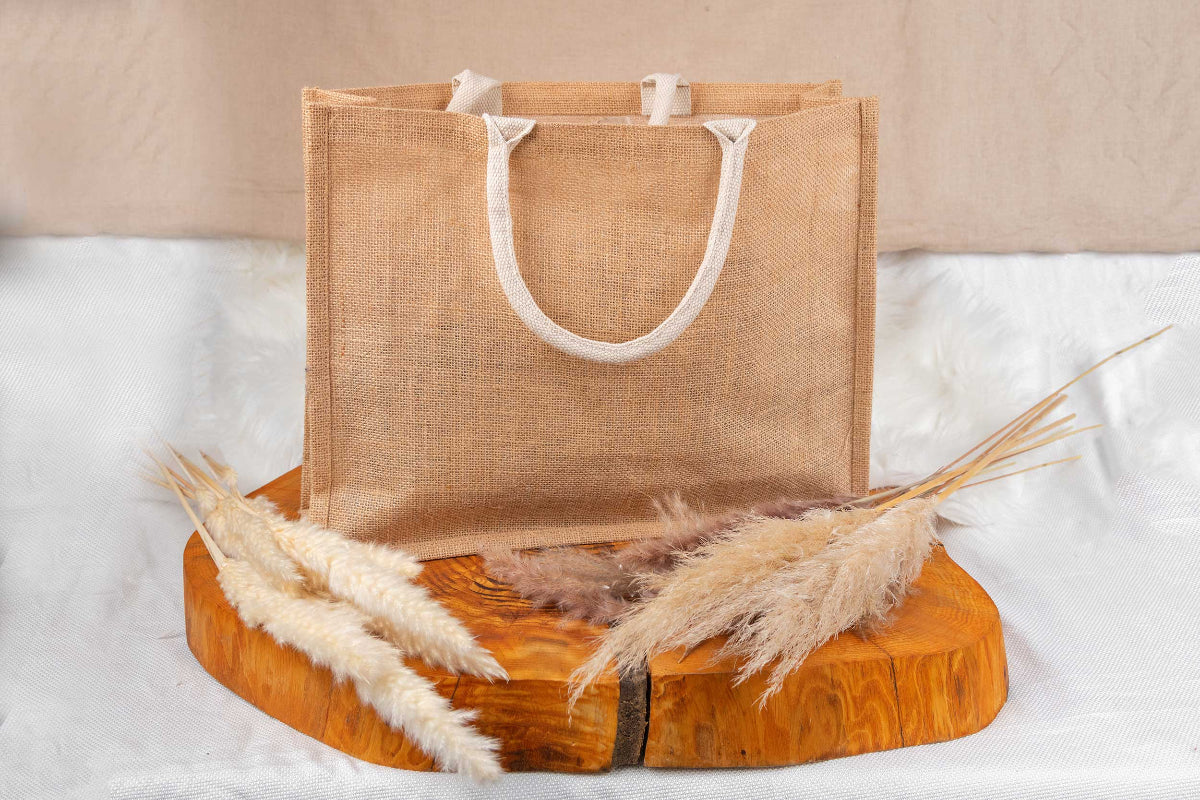 Tasche aus Jute personalisiert mit Name • Einkaufstasche, Shopper