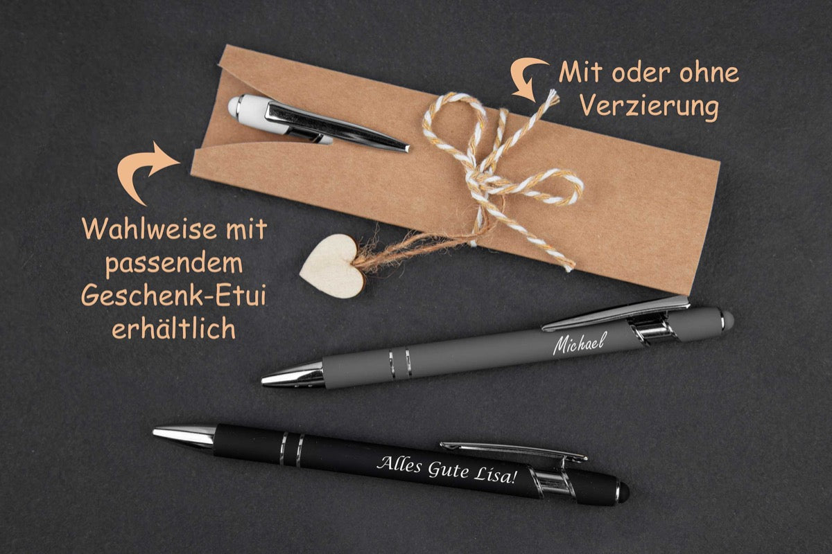 Personalisierter Metall-Kugelschreiber mit Gravur