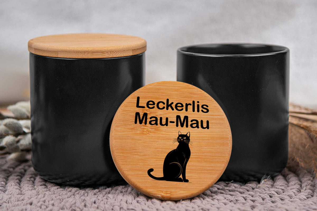 Leckerli Glas personalisiert mit Deiner Wunschgravur für Hunde und Katzen