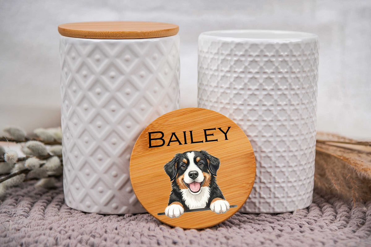 Leckerli Glas personalisiert mit Deinem Wunschtext für Hunde und Katzen
