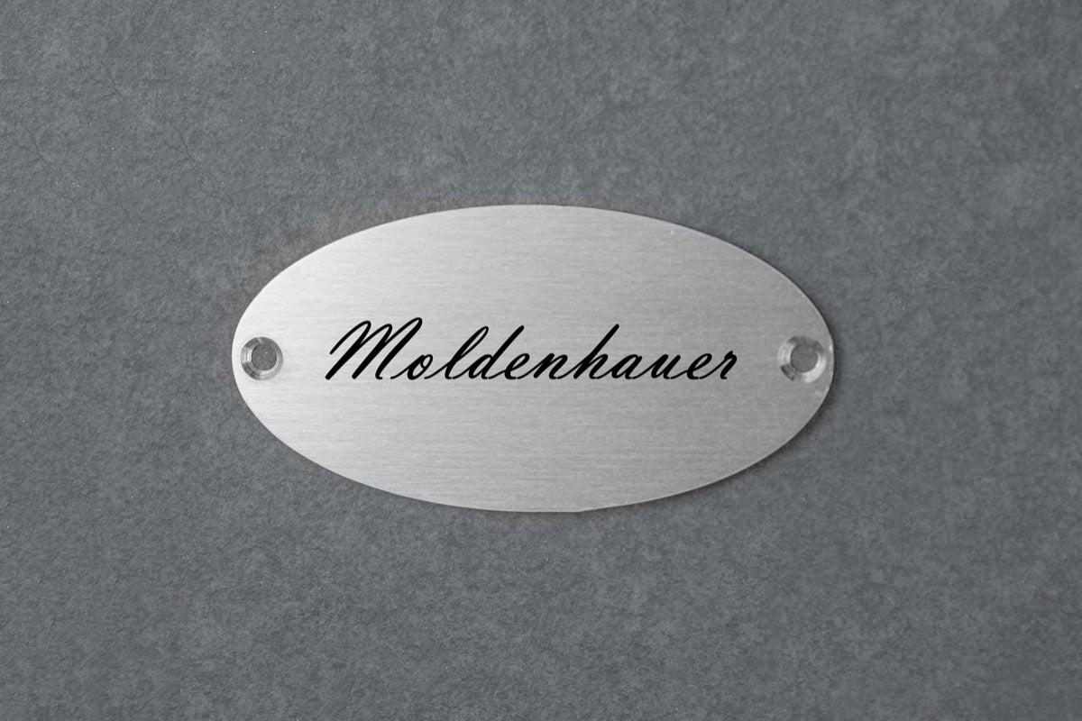Personalisiertes kleines ovales Edelstahlschild