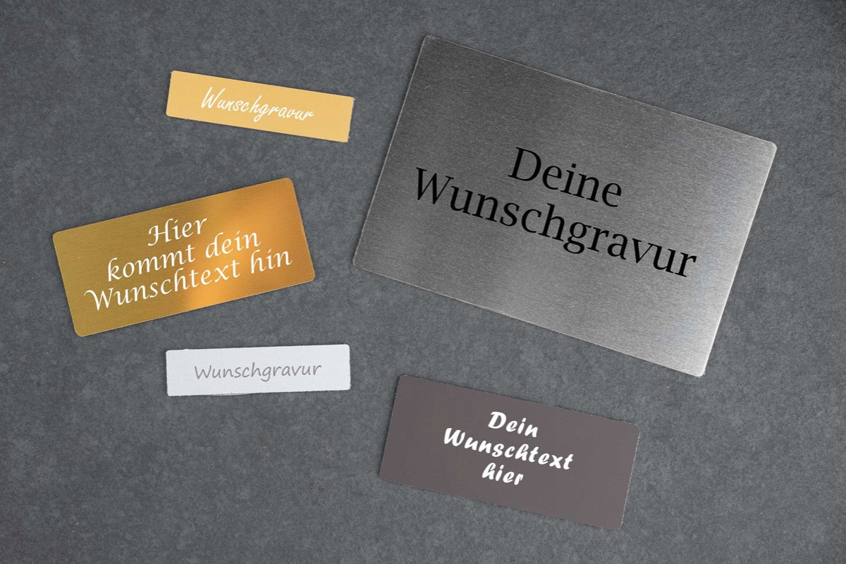 Personalisiertes Klingelschild Türschild Namensschild Briefkastenschild mit Gravur