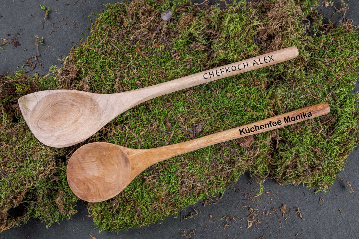 Hochwertiger Kochlöffel mit Deiner Wunschgravur