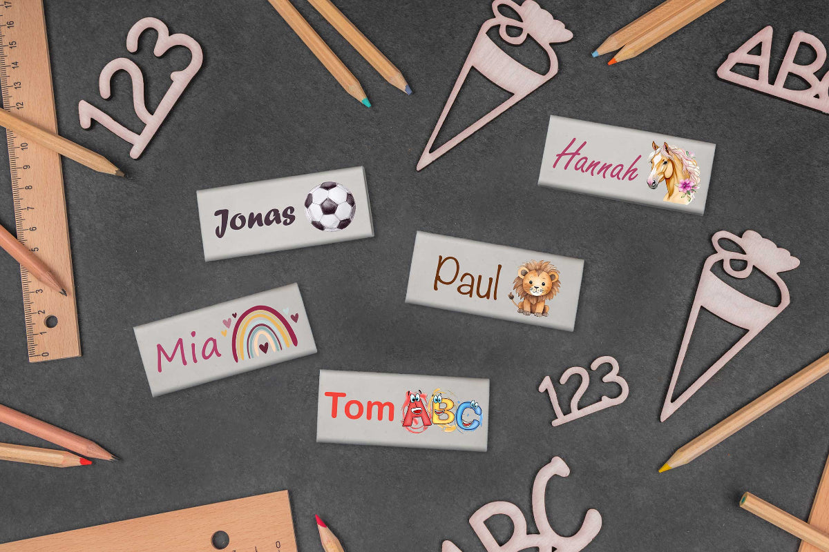 Radiergummi personalisiert mit Name
