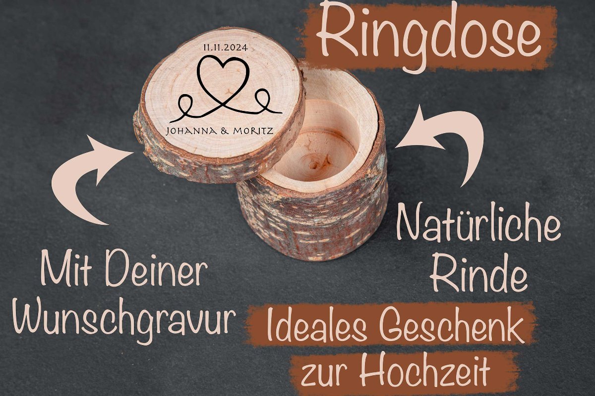 Ringdose personalisiert mit Gravur