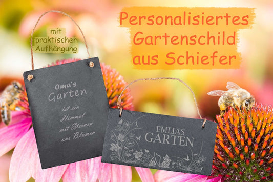Personalisiertes Gartenschild mit Deiner Wunschgravur