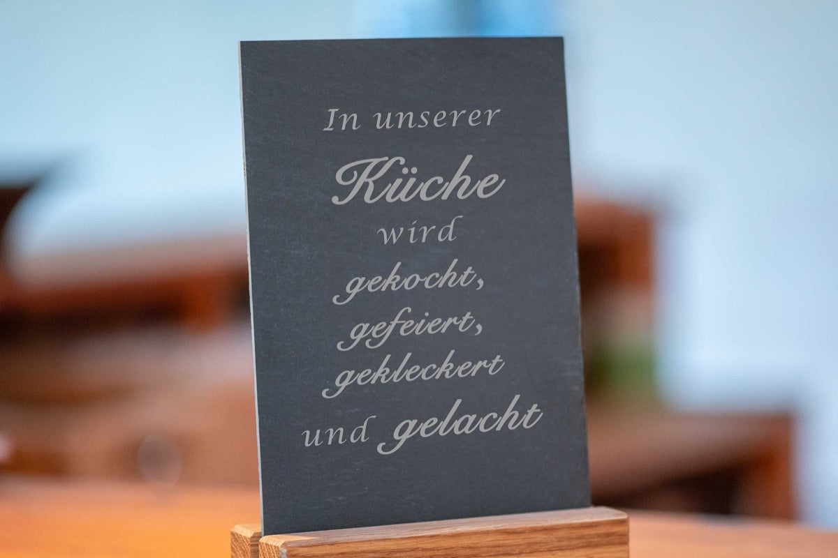 Personalisiertes Schild für die Küche