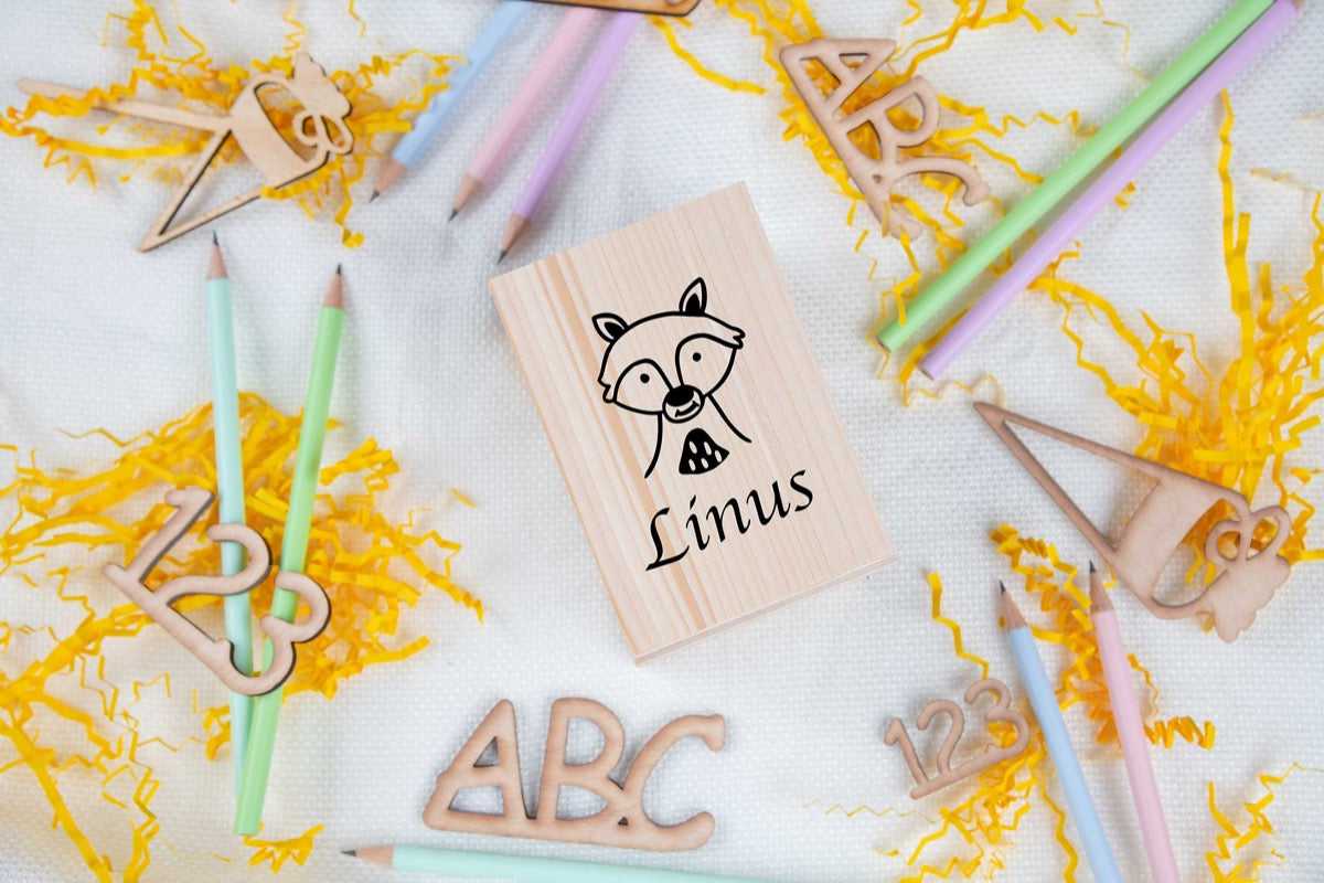 Stiftehalter personalisiert aus Holz ideal zur Einschulung oder zum Schulanfang