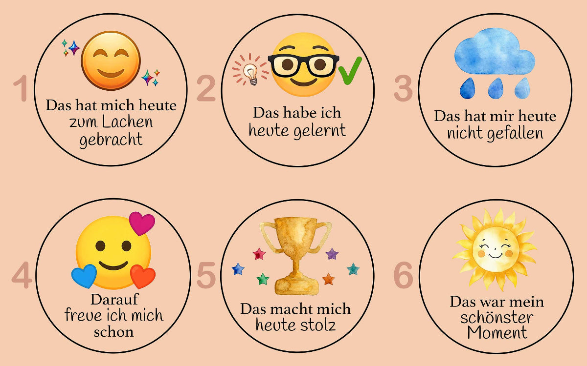 Erzählwürfel für Kinder mit bunten Motiven