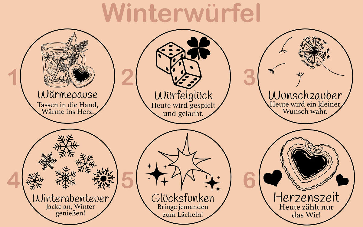 Adventswürfel für Kinder personalisiert • Adventsritual