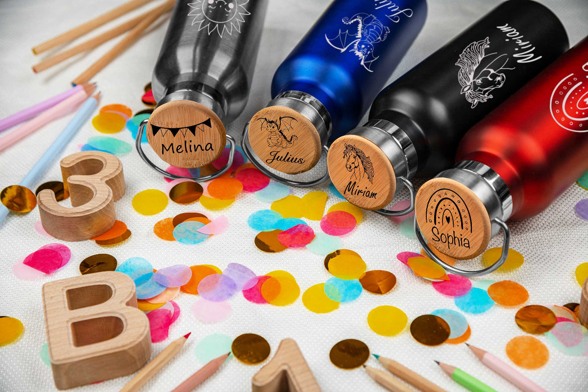 Trinkflasche personalisiert mit Name für Kinder