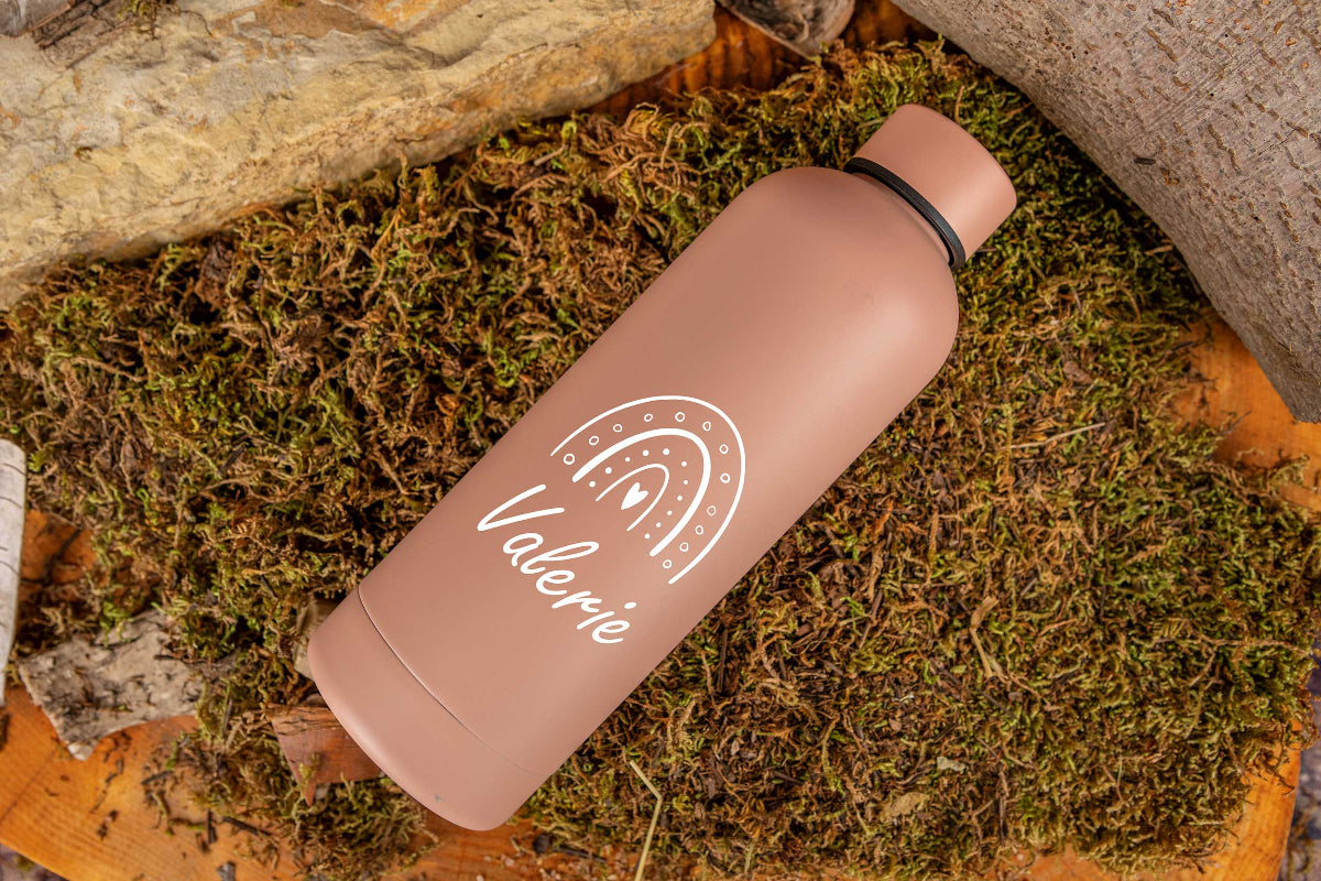 Personalisierte Edelstahl Trinkflasche mit Namen - Isolierflasche