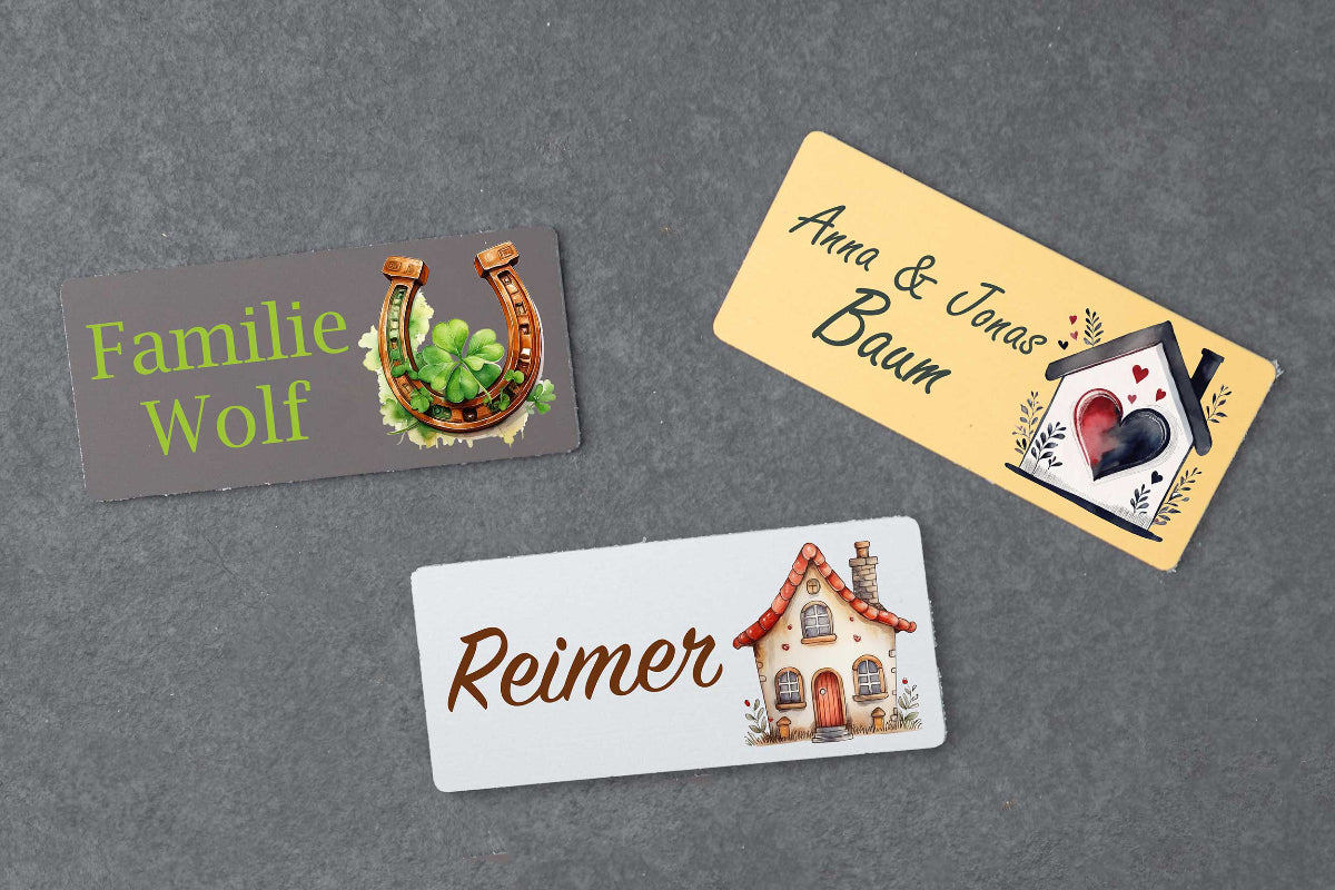 Klingelschild Türschild Namensschild Briefkastenschild personalisiert