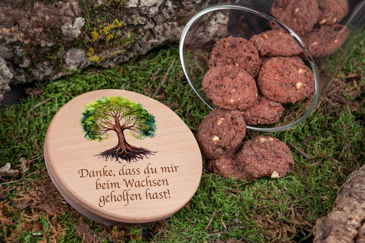 Personalisiertes Vorratsglas mit Name - bunt - Keksglas