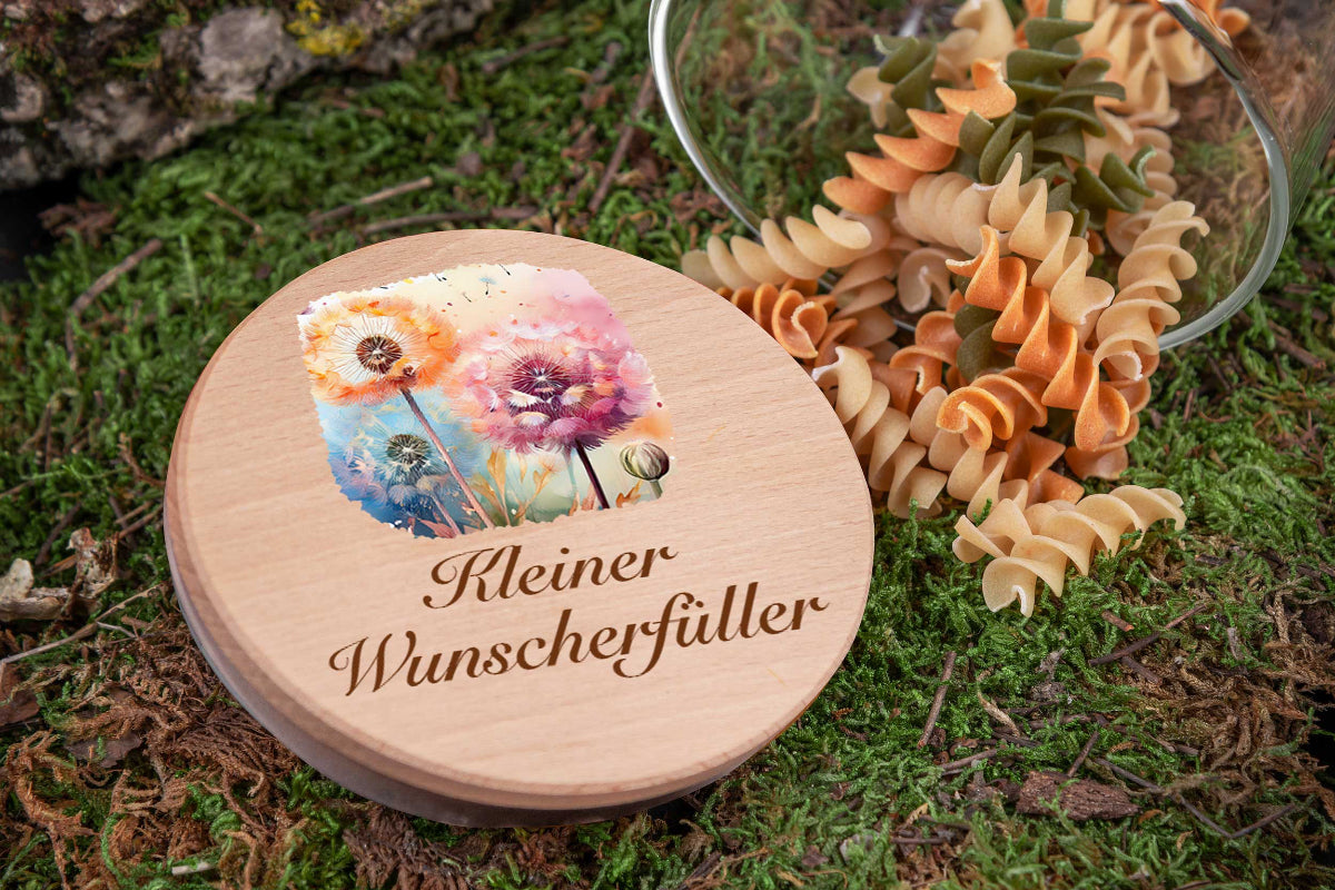 Vorratsglas personalisiert mit Name bunt - Hochzeitsgeschenk