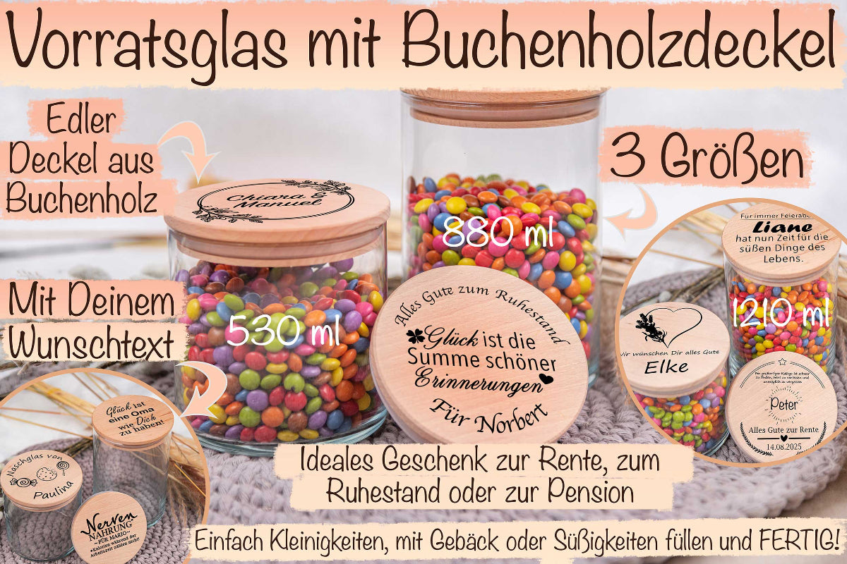Vorratsglas personalisiert mit Name