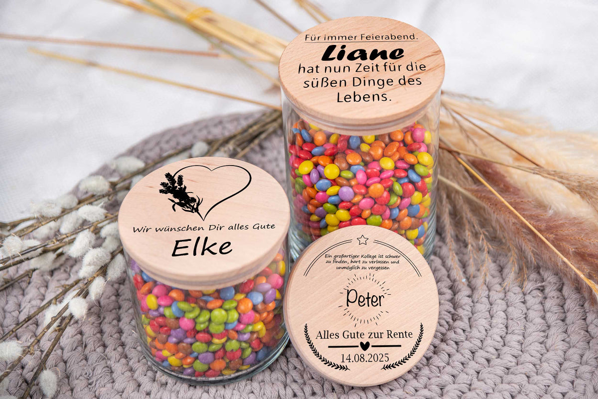 Vorratsglas personalisiert mit Name