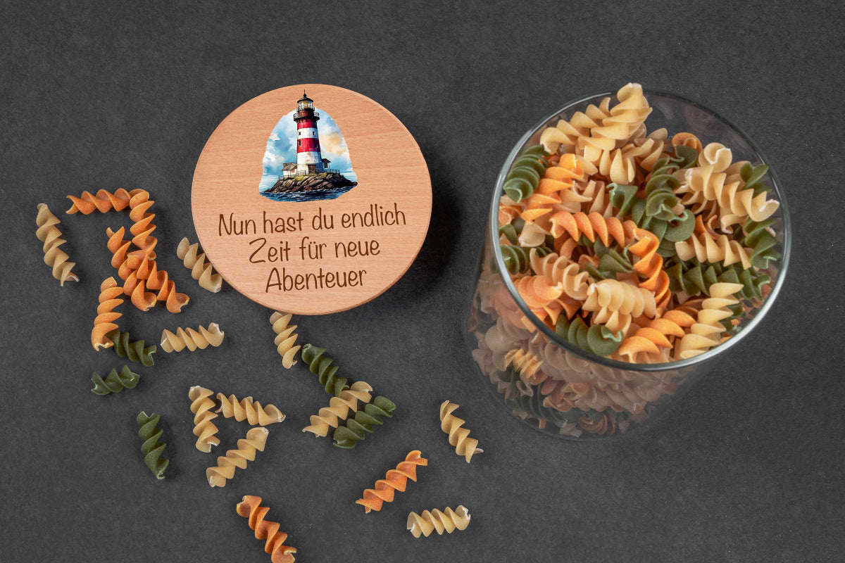 Personalisiertes Vorratsglas mit Name - bunt - Keksglas