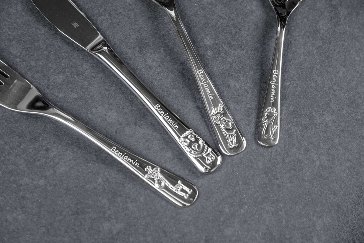 WMF Kinderbesteck Safari mit Gravur