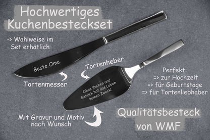 WMF Tortenheber und Tortenmesser im Set personalisiert