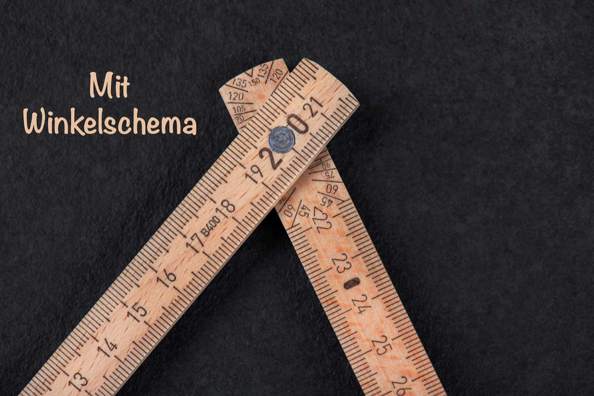 Personalisierter Zollstock zum Richtfest oder Einzug