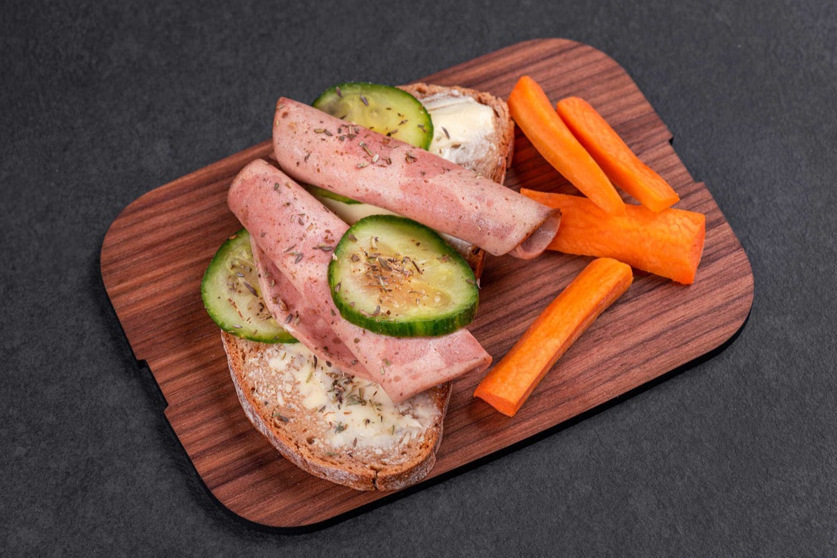 Brotdose personalisiert mit Namen mit Holzdeckel