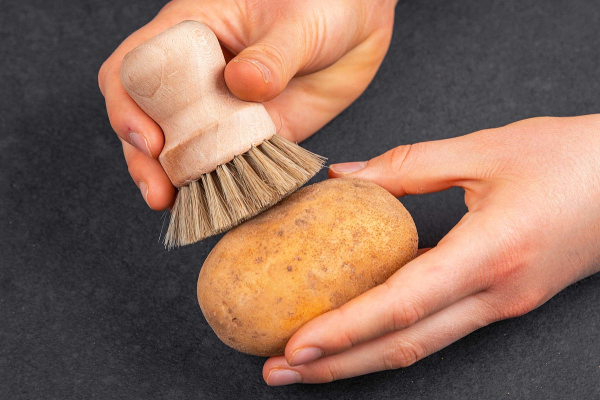 Runde Gemüsebürste mit individueller Gravur