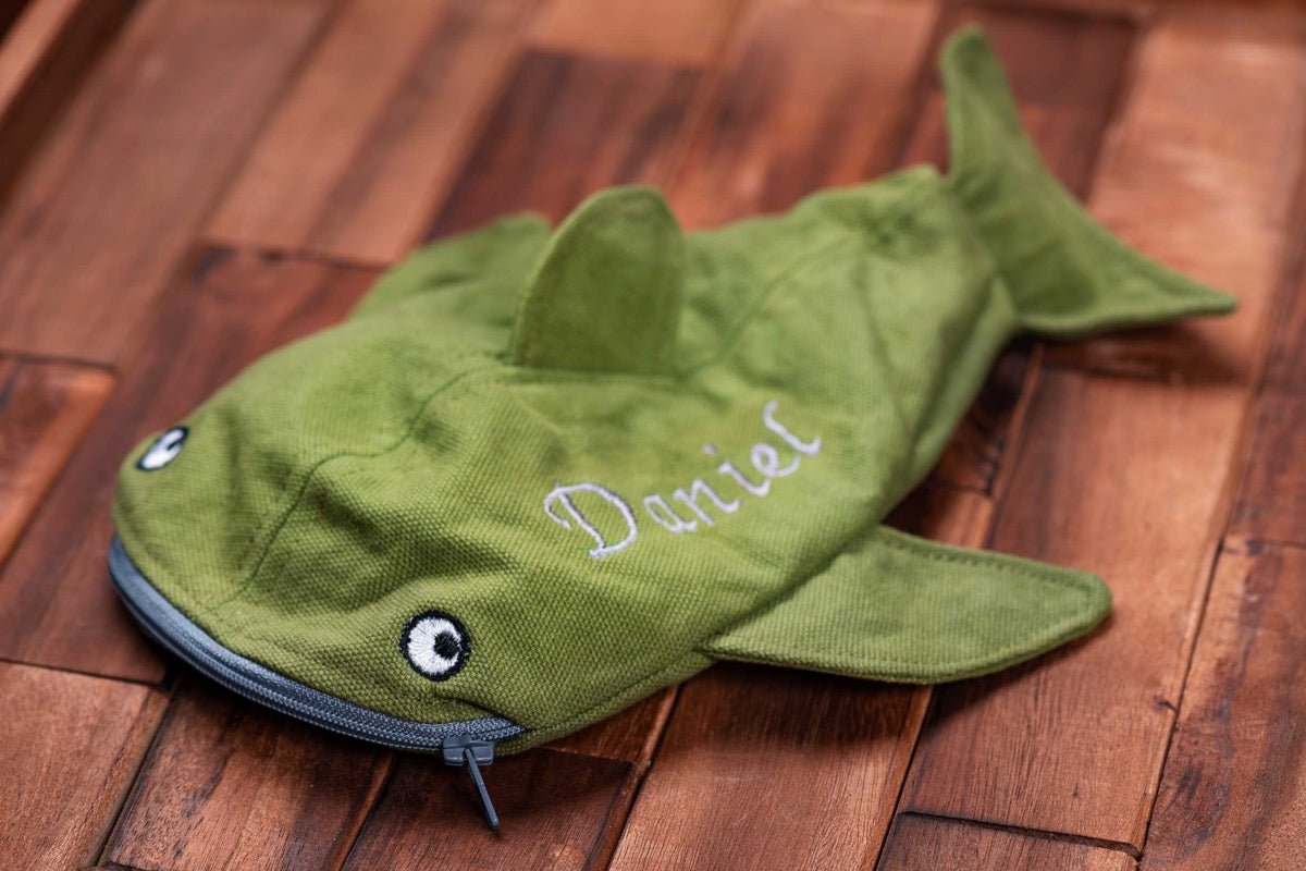 Walhai-Federmappe mit Namen