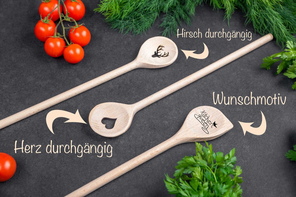 Personalisierter Kochlöffel mit Motiv
