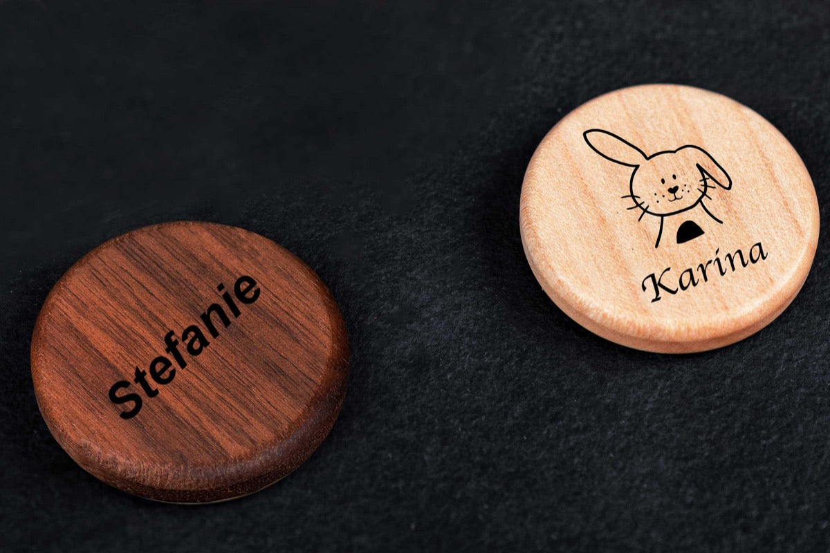 Holz-Magnet mit personalisierter Gravur