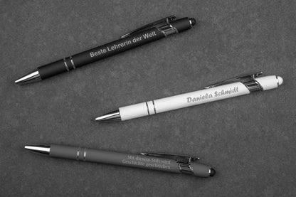 Personalsierter Metall-Kugelschreiber mit Gravur