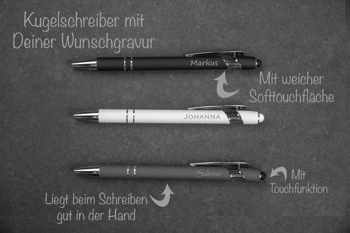 Personalisierter Metall-Kugelschreiber mit Gravur