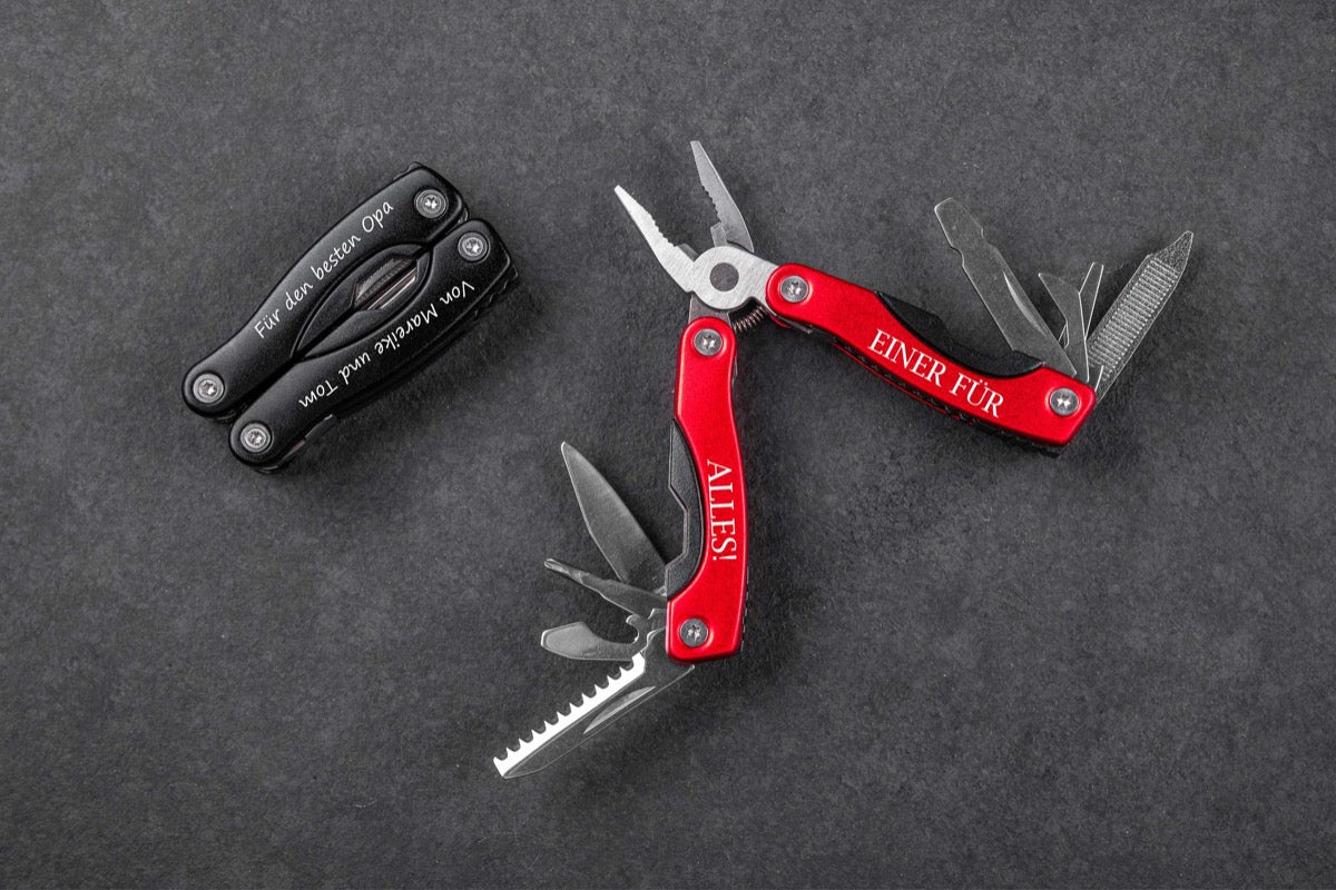 Edelstahl Multitool mit Namen