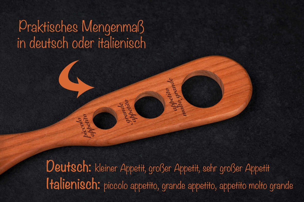 Nudelheber mit personalisierter Gravur