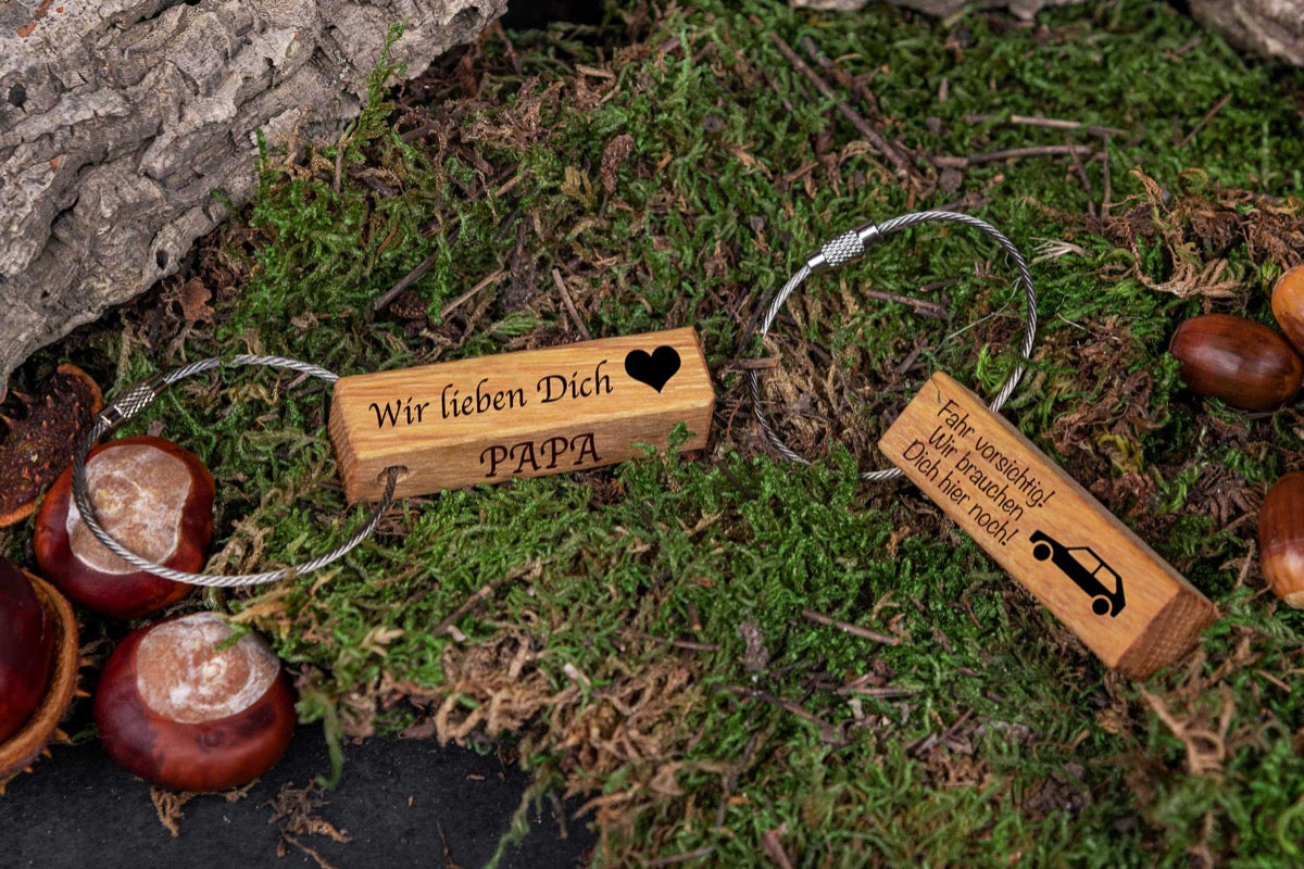 Schlüsselanhänger mit individueller Gravur
