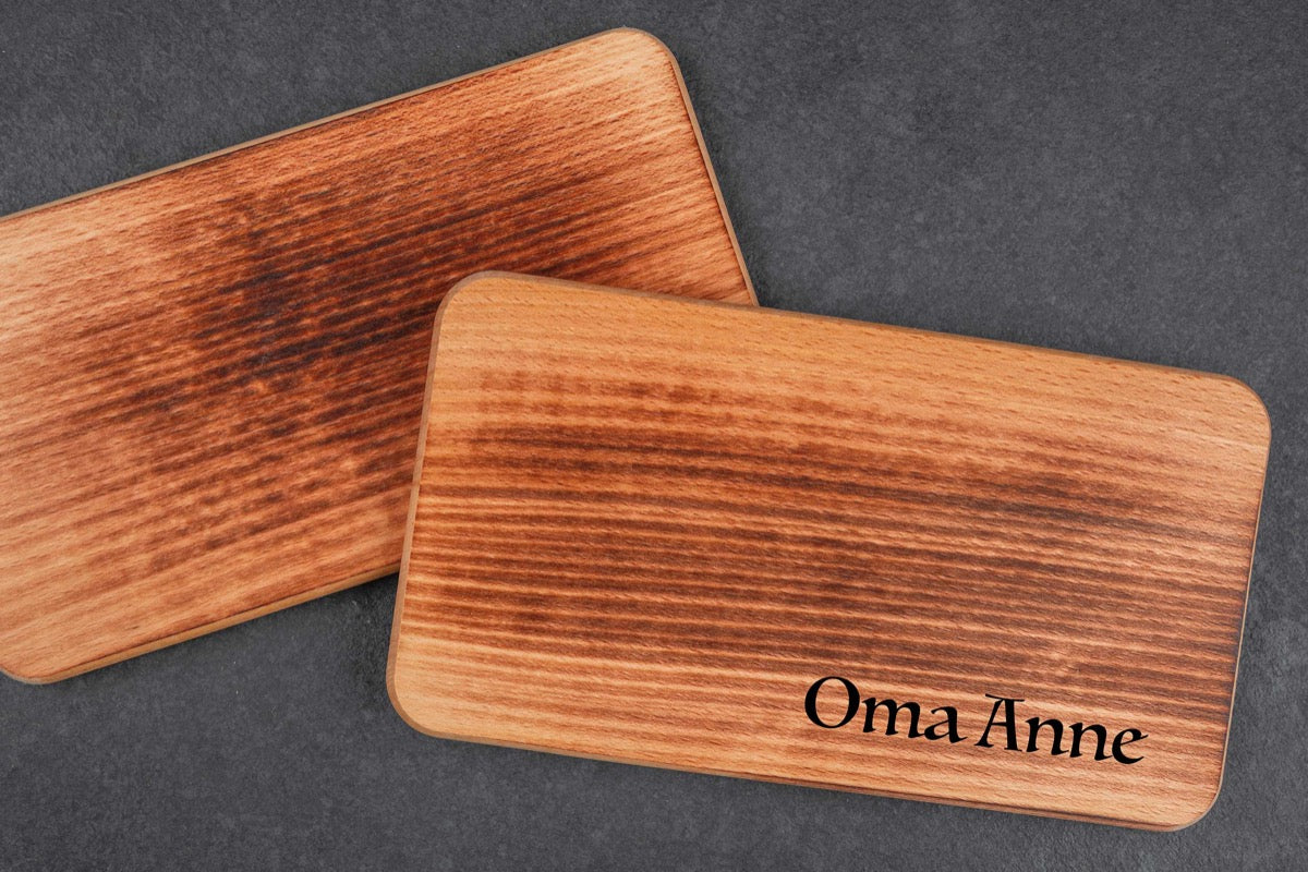 Kleines Schneidebrett mit individueller Wunschgravur