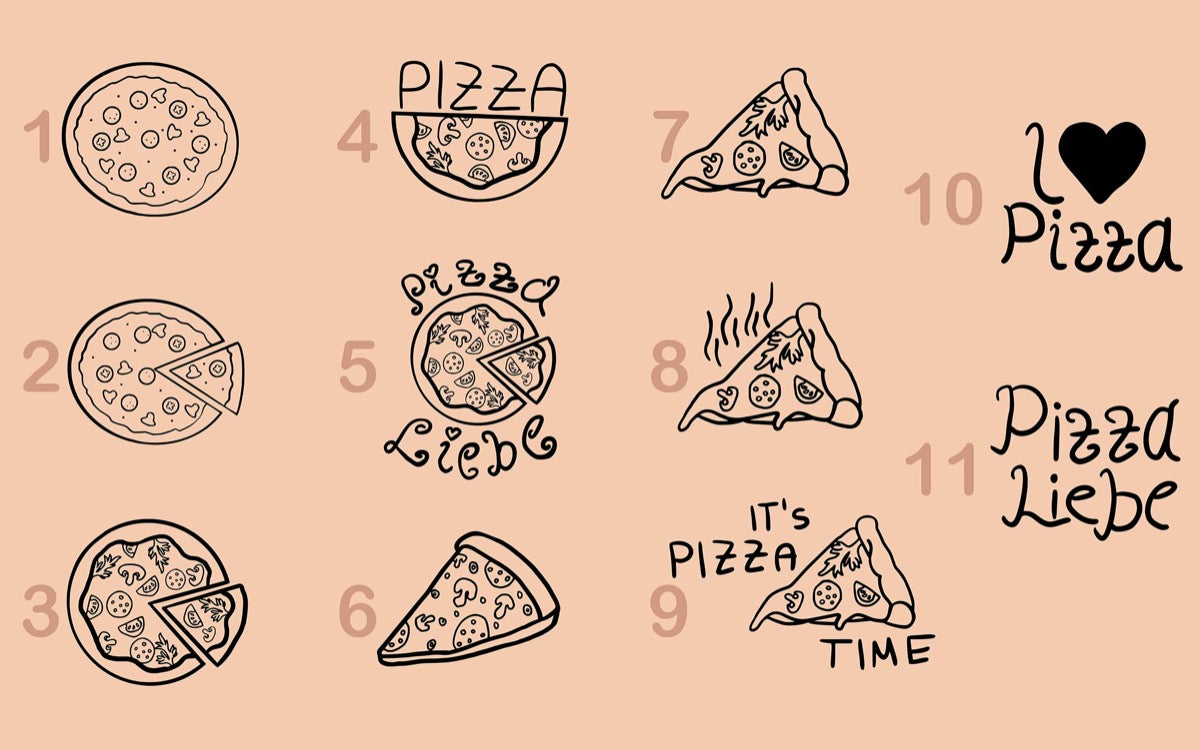 Pizzabrett aus Holz personalisiert