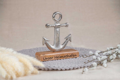 Hochzeitsgeschenk Anker mit Deiner Wunschgravur personalisiert