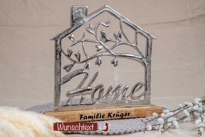 Einzugsgeschenk Haus mit Deiner Wunschgravur personalisiert