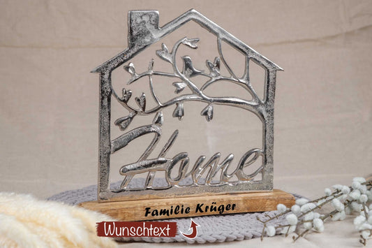 Einzugsgeschenk Haus mit Deiner Wunschgravur personalisiert
