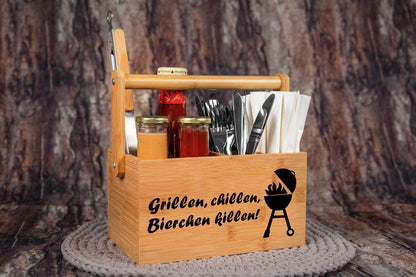 Grillbutler personalisiert aus Bambus