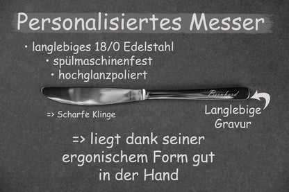 Personalisiertes Messer aus Edelstahl